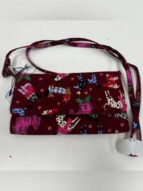 Vera Bradley Holiday Hounds Wallet Crossbody - NEW